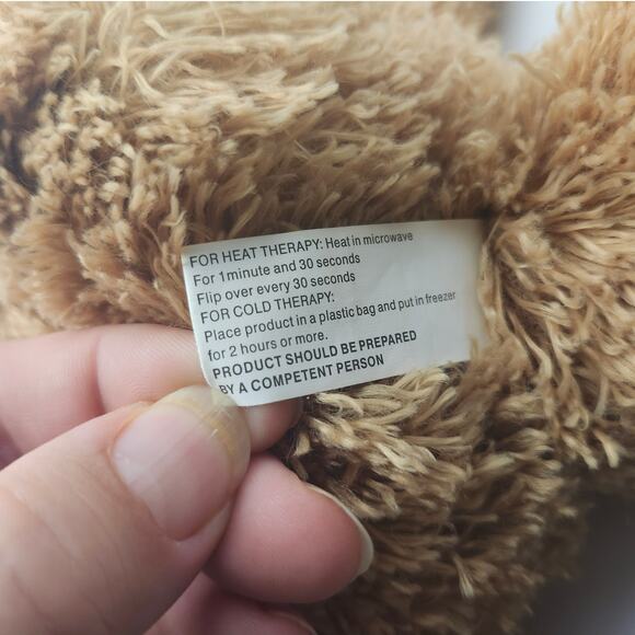 Sootheze 12" Microwaveable Heat Therapy Teddy Bear Plush Brown Flaxseed Herbal - Picture 10 of 10